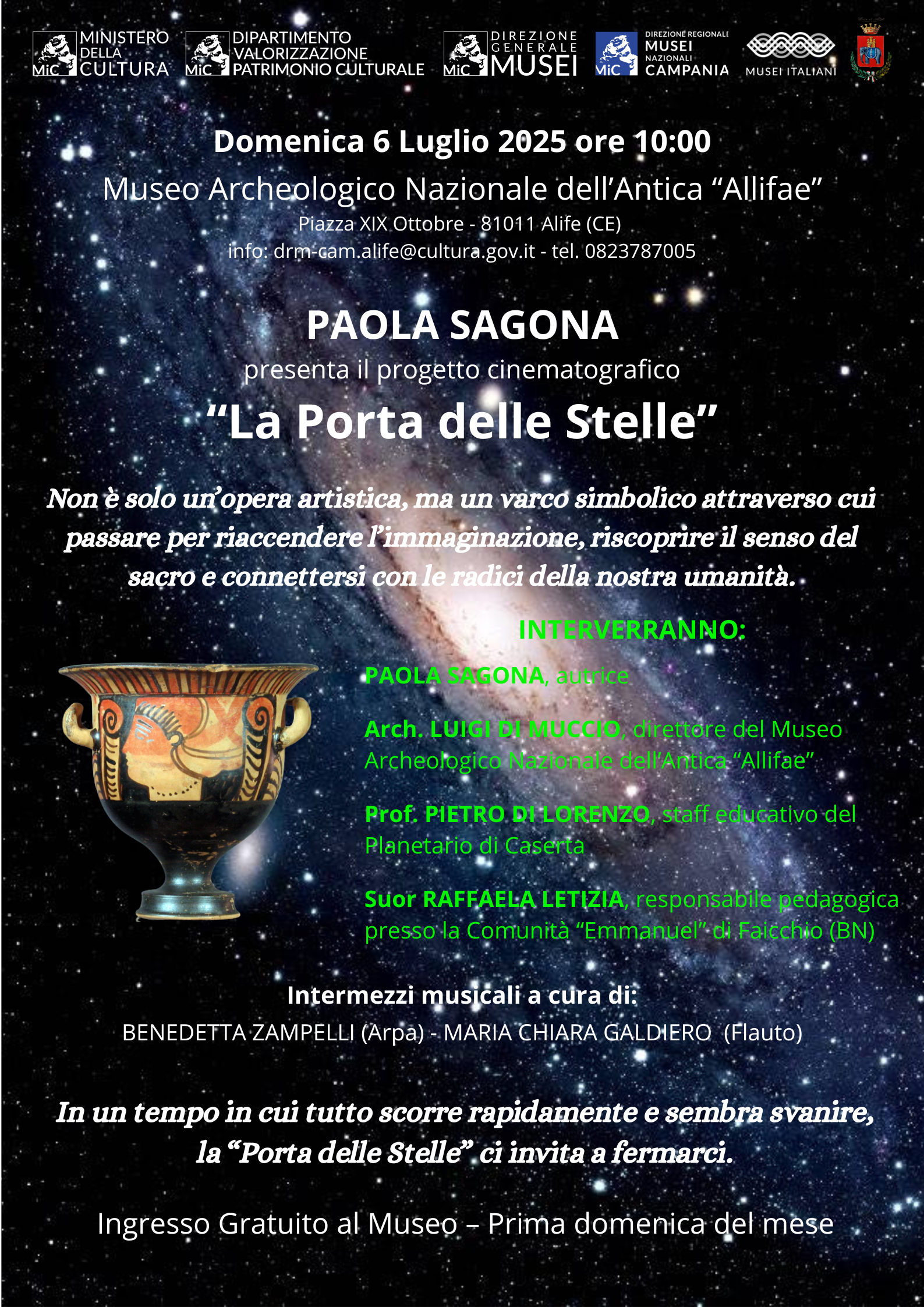 Presentazione dell'opera cinematografica "La Porta delle Stelle"